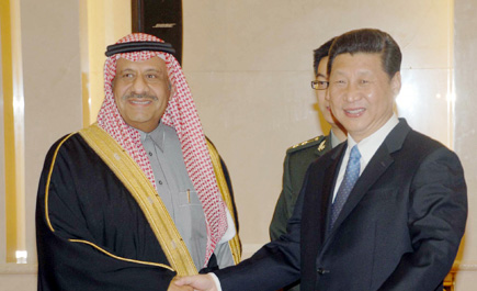 الرئيس الصيني بحث مع الأمير خالد بن سلطان العلاقات الثنائية 