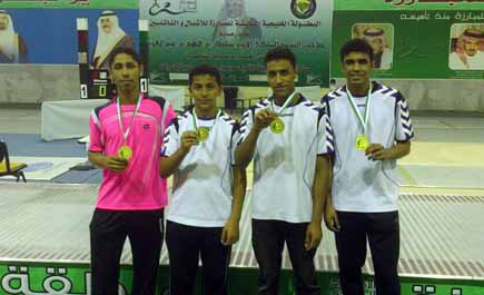 الجزيرة بطل كأس رعاية الشباب للمبارزة 