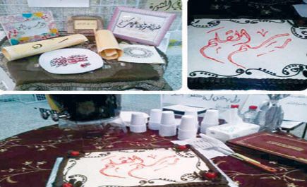 اختتام معرض رسم القلم لبنات حائل 