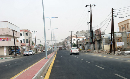 توسعة مدخل نمرة وشارع السوق بالعرضية 