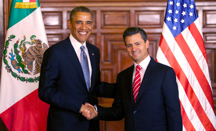 أوباما يعترف بدور بلاده في مكافحة الجريمة المنظمة في المكسيك 