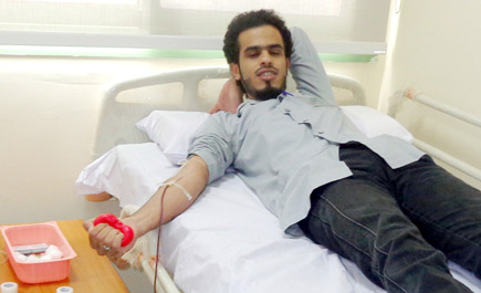 حملة للتبرع بالدم بمستشفى الملك خالد بالمجمعة 