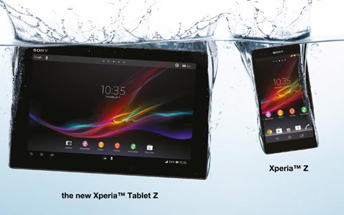 سوني تطلق الجهاز اللوحي ( Xperia Tablet Z ) الأنحف 