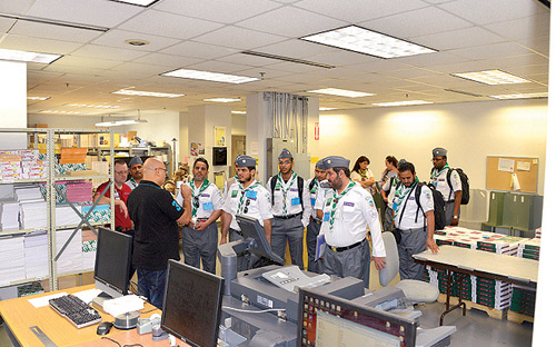 كشافة السعودية يتعرَّفون على التاريخ الكشفي الأمريكي وينشرون السلام