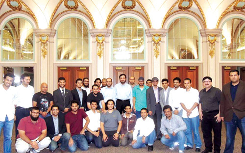 وزير التجارة والصناعة يلتقي الطلبة السعوديين المبتعثين في مدينة بتسبيرغ