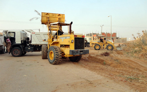 بلدية البصر رفعت 560 شحنة مخلفات بمركز المليداء 