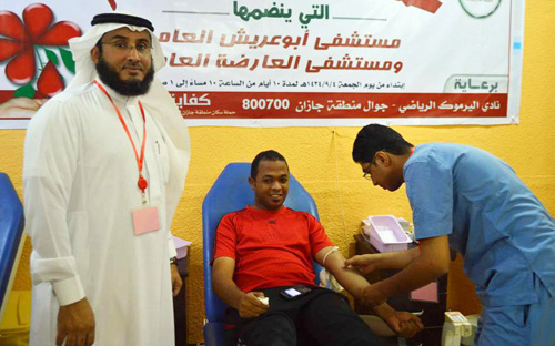 حملة للتبرع بالدم في أبوعريش 