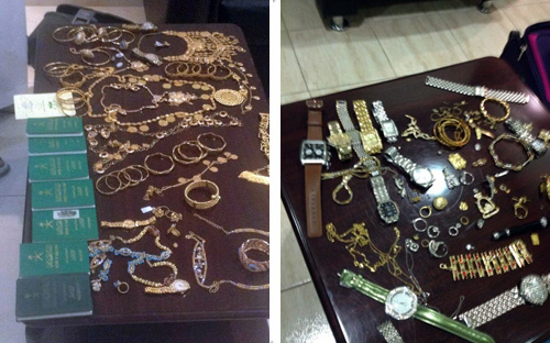 الرياض: كشف عصابة تسرق الذهب بالتعاون مع «الخادمات»