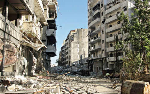 مقتل (7) أشخاص من عائلة واحدة في قصف على ريف حمص 