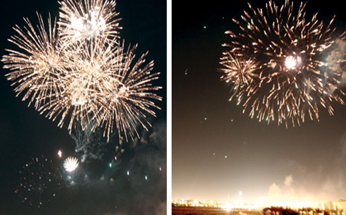 (10) آلاف قذيفة من الألعاب النارية تضيء سماء الرياض طوال أيام العيد 