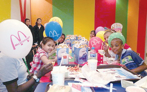 ماكدونالدز السعودية تعايد أطفال جمعية «إنسان» ببرامج ترفيهية 