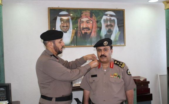 مدير شرطة الحدود الشمالية يقلد الدغمي رتبته الجديدة 
