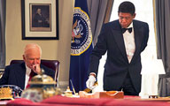 أوباما يبكي أثناء مشاهدته فيلم «كبير الخدم» 
