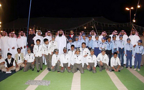 المخيم الكشفي بالحديثة يباشر مهامه