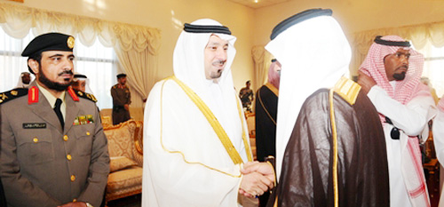 الأمير مشعل بن عبد الله يستقبل المهنئين بعيد الأضحى 