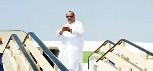 الرئيس الموريتاني يغادر المدينة المنورة                   