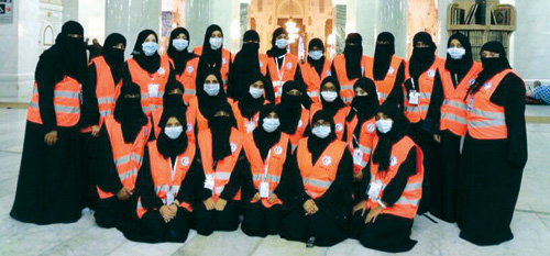 536 مشاركة نسائية تطوعية في الحج