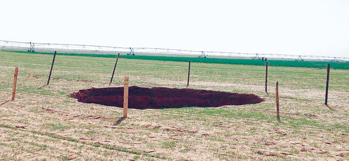 وادي الدواسر: لجنة حكومية للنظر في انهيار للتربة في مشروع زراعي 