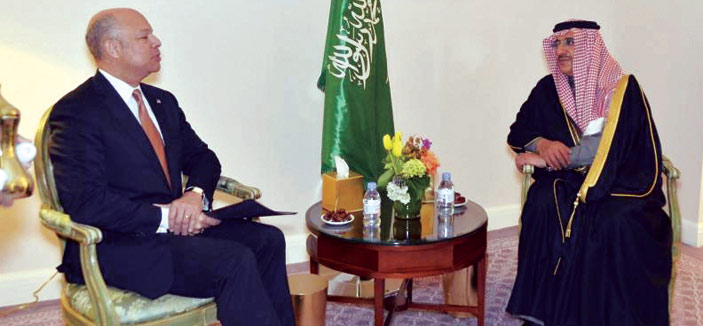 الأمير محمد بن نايف بحث مع وزير الأمن الداخلي الأمريكي الموضوعات المشتركة 