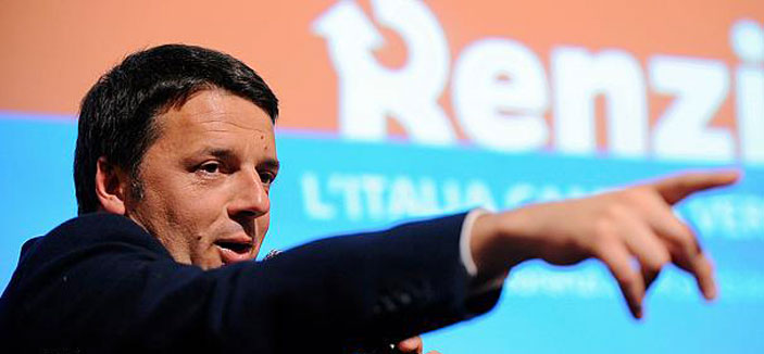 رئيس الوزراء الإيطالي الجديد ماتيو رينزي يؤدي اليمين 