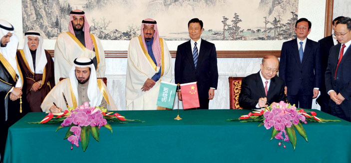 ولي العهد ونائب الرئيس الصيني يشهدان توقيع 4 اتفاقيات مشتركة 