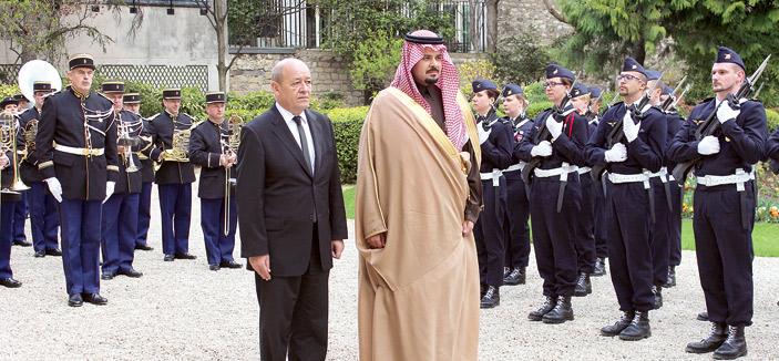 الأمير سلمان بن سلطان بحث مع وزيري الدفاع والخارجية الفرنسيين الموضوعات المشتركة 