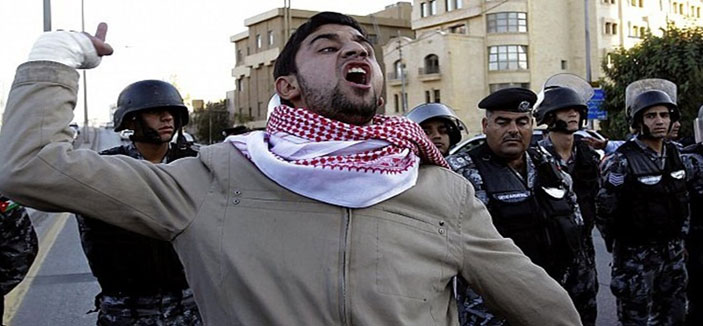 تظاهر العشرات في الأردن بعد مقتل أحد الأشخاص 