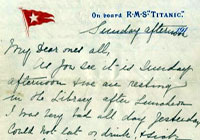 بيع آخر رسالة كتبت على متن «تيتانيك» في مزاد بـ(165) ألف دولار 