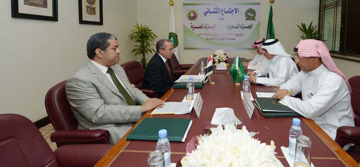 اجتماع مشترك يبحث مسودة اتفاقية التعاون الجمركي بين المملكة ومصر 