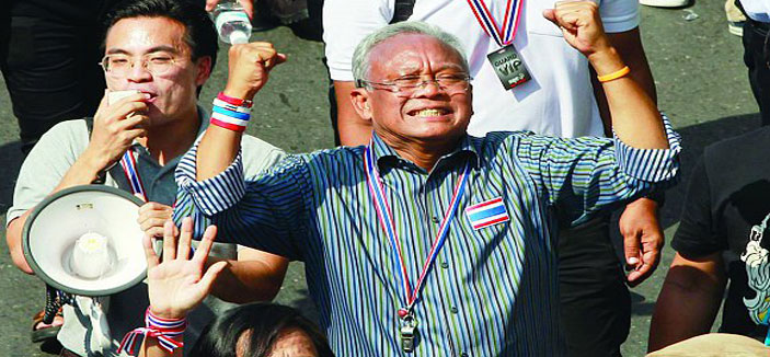 زعيم الاحتجاج في تايلاند يتعهد بمحاولة أخيرة لتشكيل حكومة جديدة 