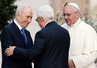 البابا يحث الإسرائيليين والفلسطينيين بمواصلة الحوار للسلام