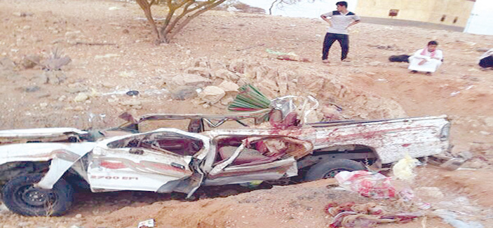 8 وفيات وثلاث إصابات في حادث طريق رجال ألمع 