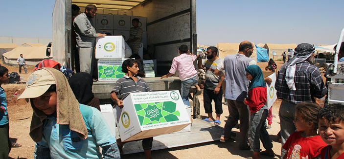 الحملة الوطنية السعودية: مساعدات غذائية وإغاثية للاجئين السوريين في تركيا ولبنان 