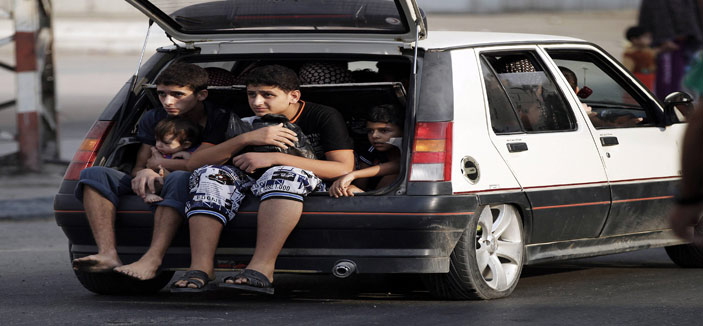 الهجوم البري الصهيوني على غزة شرَّد أكثر من 135 ألف فلسطيني من بيوتهم 