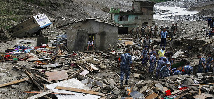 انزلاقات وفيضانات بالنيبال والهند تقتل وتشرد الآلاف