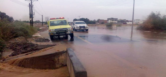 «مدني» جازان يحذر من هطول أمطار وسيول منقولة 