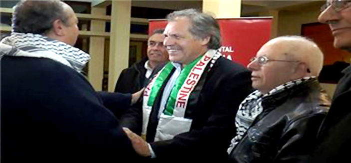 وزير خارجية الأوروغواي يتضامن مع غزة 