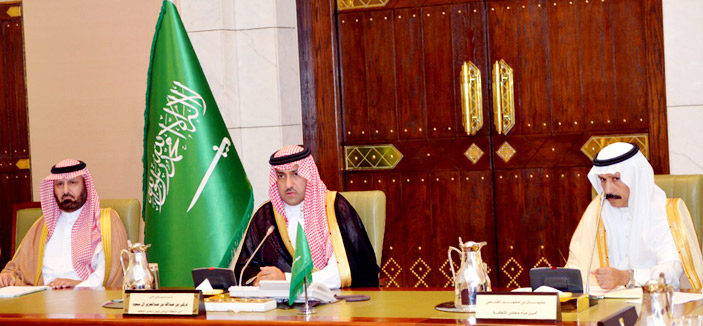 سمو أمير منطقة الرياض يرأس جلسة مجلس المنطقة 