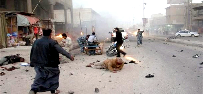 سلسلة تفجيرات دامية تهز بغداد تقتل وتصيب العشرات 