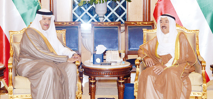 أمير الكويت يستقبل الأمير سلطان بن سلمان 