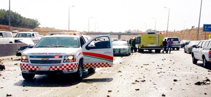 حالتا وفاة و4 إصابات في حادث سير في الرياض 