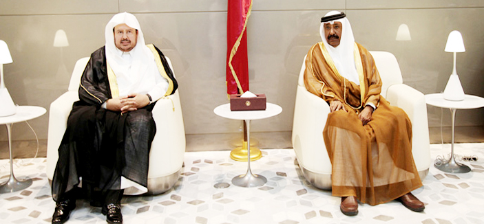 رئيس الشورى يصل قطر للمشاركة في اجتماع رؤساء المجالس التشريعية بدول الخليج 
