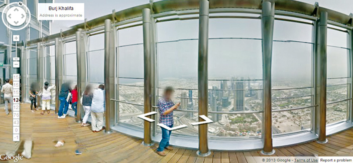 جوجل تتيح لك فرصة التجول في برج خليفة بدبي من منزلك 