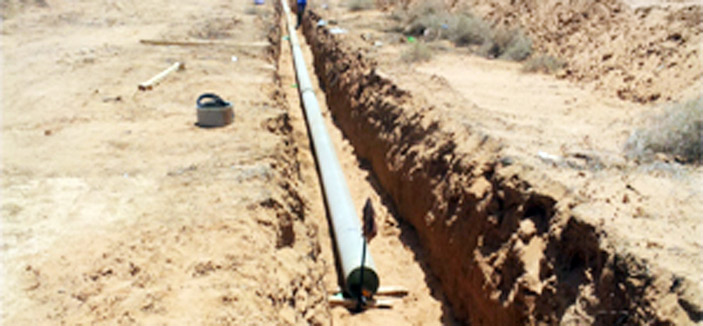 بلدية قصر ابن عقيّل تنجز 70% من نقل مياه الصرف 