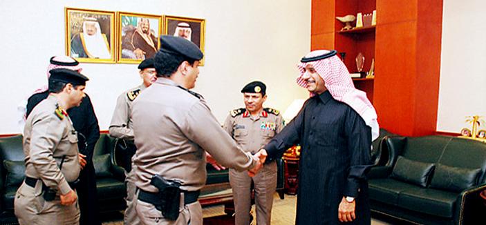 الأمير عبد الرحمن بن عبدالله يستقبل مدير الإدارة العامة للمرور 