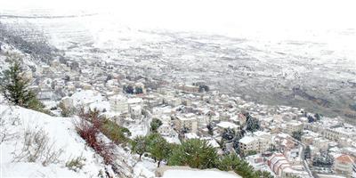 الثلوج عروس بيضاء في لبنان 