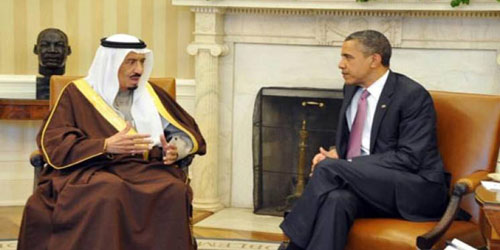 الملك سلمان بلقاء سابق مع أوباما