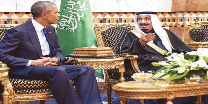  خادم الحرمين الملك سلمان بن عبدالعزيز يقيم مأدبة غداء تكريما للرئيس الأمريكي والوفد المرافق له