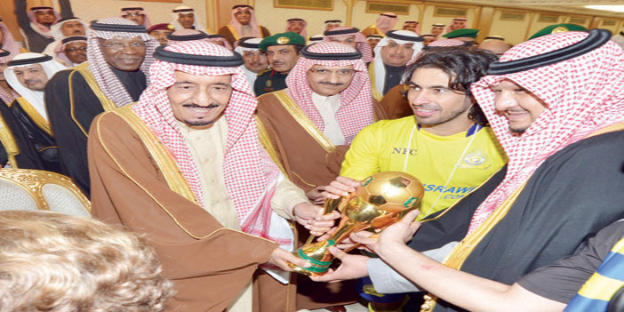  خادم الحرمين الشريفين الملك سلمان بن عبدالعزيز داعم للشباب والرياضة.