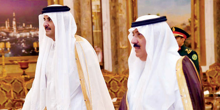 أمير قطر يعزي أبناء الملك عبدالله 